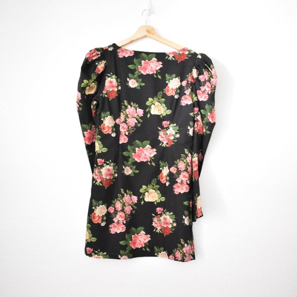 ASOS NA-KD Square Neck Puff Sleeve Mini Dress - Picture 13 of 15